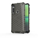 For Motorola Moto G8 Play Shockproof Honeycomb PC + TPU Case(Grey)