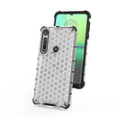 For Motorola Moto G8 Play Shockproof Honeycomb PC + TPU Case(Grey)