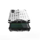 For Motorola Moto G8 Play Shockproof Honeycomb PC + TPU Case(White)