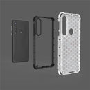 For Motorola Moto G8 Play Shockproof Honeycomb PC + TPU Case(White)