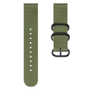 For Samsung Galaxy Watch Active 2 20mm / Gear S3 Nylon Three-ring Watch Band(Army Green)