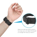 For Samsung Galaxy Watch Active 2 20mm / Gear S3 Nylon Three-ring Watch Band(Black)