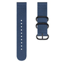 For Samsung Galaxy Watch Active 2 20mm / Gear S3 Nylon Three-ring Watch Band(Mazarine)