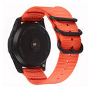 For Samsung Galaxy Watch Active 2 20mm / Gear S3 Nylon Three-ring Watch Band(Orange)