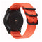 For Samsung Galaxy Watch Active 2 20mm / Gear S3 Nylon Three-ring Watch Band(Orange)