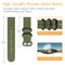 For Samsung Galaxy Watch Active 2 20mm / Gear S3 Nylon Three-ring Watch Band(Orange)