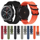 For Samsung Galaxy Watch Active 2 20mm / Gear S3 Nylon Three-ring Watch Band(Gray)