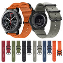 For Samsung Galaxy Watch Active 2 18mm / Gear S3 Nylon Three-ring Watch Band(Mazarine)