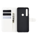 For Motorola Moto G8 Plus Litchi Texture Horizontal Flip Protective Case with Holder & Card Slots & Wallet(White)