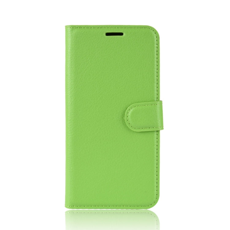 For Motorola Moto G8 Plus Litchi Texture Horizontal Flip Protective Case with Holder & Card Slots & Wallet(Green)