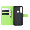 For Motorola Moto G8 Plus Litchi Texture Horizontal Flip Protective Case with Holder & Card Slots & Wallet(Green)