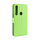 For Motorola Moto G8 Plus Litchi Texture Horizontal Flip Protective Case with Holder & Card Slots & Wallet(Green)