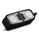BT628 10W Portable TWS Transparent Bluetooth Speakers With Magnetic Connectable Base Outdoor Stereo Bass Subwoofer(Black)