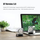 BT628 10W Portable TWS Transparent Bluetooth Speakers With Magnetic Connectable Base Outdoor Stereo Bass Subwoofer(Black)
