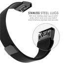 For Garmin Fenix 5X Milan Metal Stainless Steel Metal Watch Band, Size:26MM(Black)