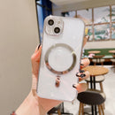 For iPhone 12 Pro Max 6D Plated Magsafe Phone Case(Silver)