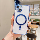 For iPhone 12 Pro Max 6D Plated Magsafe Phone Case(Silver)
