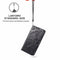 For LG K50S Butterfly Love Flower Embossed Horizontal Flip Leather Case with Bracket / Card Slot / Wallet / Lanyard(Black)