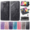 For LG K50S Butterfly Love Flower Embossed Horizontal Flip Leather Case with Bracket / Card Slot / Wallet / Lanyard(Blue)