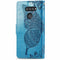 For LG K50S Butterfly Love Flower Embossed Horizontal Flip Leather Case with Bracket / Card Slot / Wallet / Lanyard(Blue)