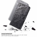 For LG K50S Butterfly Love Flower Embossed Horizontal Flip Leather Case with Bracket / Card Slot / Wallet / Lanyard(Blue)
