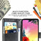 For LG K50S Butterfly Love Flower Embossed Horizontal Flip Leather Case with Bracket / Card Slot / Wallet / Lanyard(Blue)