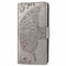 For LG K50S Butterfly Love Flower Embossed Horizontal Flip Leather Case with Bracket / Card Slot / Wallet / Lanyard(Gray)