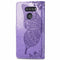 For LG K50S Butterfly Love Flower Embossed Horizontal Flip Leather Case with Bracket / Card Slot / Wallet / Lanyard(Light Purple)