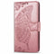 For LG K50S Butterfly Love Flower Embossed Horizontal Flip Leather Case with Bracket / Card Slot / Wallet / Lanyard(Rose gold)