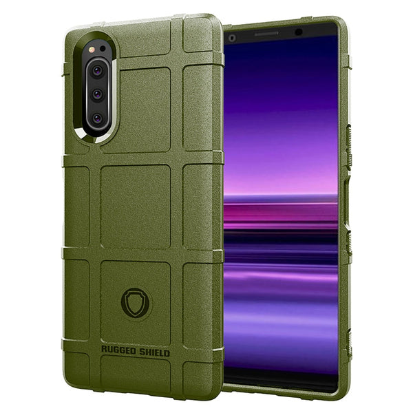 For Sony Xperia 5 Full Coverage Shockproof TPU Case(Army Green)