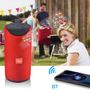 T&G TG113 Portable Bluetooth Speakers Waterproof Stereo Outdoor Loudspeaker MP3 Bass Sound Box with FM Radio(Red)