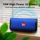 T&G TG113 Portable Bluetooth Speakers Waterproof Stereo Outdoor Loudspeaker MP3 Bass Sound Box with FM Radio(Red)