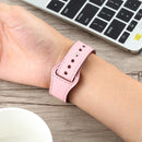 For Apple Watch 3 / 2 / 1 Generation 42mm Universal Buckle Leather Strap(Pink)