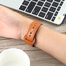 For Apple Watch 3 / 2 / 1 Generation 42mm Universal Buckle Leather Strap(Crazy Horse Dark Brown)
