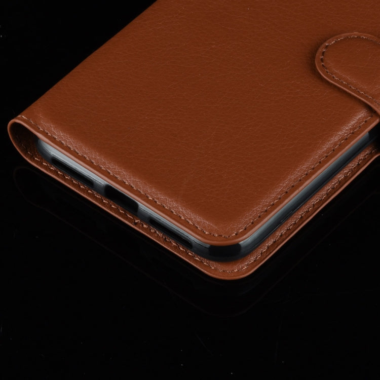 For Galaxy A71 Litchi Texture Horizontal Flip Protective Case with Holder & Card Slots & Wallet(White)