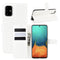 For Galaxy A71 Litchi Texture Horizontal Flip Protective Case with Holder & Card Slots & Wallet(White)