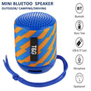 T&G TG129 Portable Wireless Music Speaker Hands-free with MIC, Support TF Card FM(Blue)