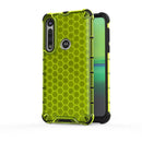 For Motorola Moto G8 Plus Shockproof Honeycomb PC + TPU Case(Green)