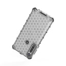 For Motorola Moto G8 Plus Shockproof Honeycomb PC + TPU Case(White)