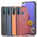 For Infinix S5 / S5 Lite/ X652 Shockproof Sewing Cow Pattern Skin PC + PU + TPU Case(Red)