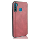 For Infinix S5 / S5 Lite/ X652 Shockproof Sewing Cow Pattern Skin PC + PU + TPU Case(Red)