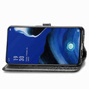For OPPO Reno2 Z Halfway Mandala Embossing Pattern Horizontal Flip Leather Case , with Holder & Card Slots & Wallet & Photo Frame & Lanyard(Black)