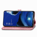 For OPPO Reno2 Z Halfway Mandala Embossing Pattern Horizontal Flip Leather Case , with Holder & Card Slots & Wallet & Photo Frame & Lanyard(Rose Gold)