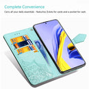 For OPPO Reno2 Z Halfway Mandala Embossing Pattern Horizontal Flip Leather Case , with Holder & Card Slots & Wallet & Photo Frame & Lanyard(Rose Gold)