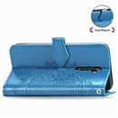 For OPPO Reno2 Z Halfway Mandala Embossing Pattern Horizontal Flip Leather Case , with Holder & Card Slots & Wallet & Photo Frame & Lanyard(Blue)