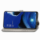 For OPPO Reno2 Z Halfway Mandala Embossing Pattern Horizontal Flip Leather Case , with Holder & Card Slots & Wallet & Photo Frame & Lanyard(Gray)