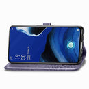 For OPPO Reno2 Z Halfway Mandala Embossing Pattern Horizontal Flip Leather Case , with Holder & Card Slots & Wallet & Photo Frame & Lanyard(Purple)