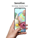 For Galaxy A71 ENKAY Hat-Prince 2 PCS Full Glue 0.26mm 9H 2.5D Tempered Glass Full Coverage Film
