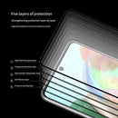 For Galaxy A71 ENKAY Hat-Prince 2 PCS Full Glue 0.26mm 9H 2.5D Tempered Glass Full Coverage Film