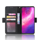 For Motorola One Hyper Wallet Style Skin Feel Calf Pattern Leather Case with Separate Card Slots & Holder & Wallet & Photo Frame(Black)
